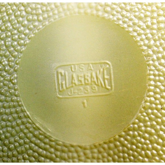 VTG 1950s Yellow Glasbake Divided Dish - Serving Entertaining Pot Luck - Picture 7 of 7